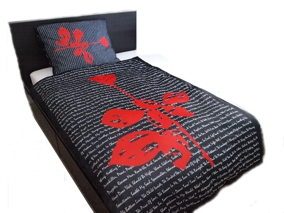 DM Bed linen set Violator Rose black